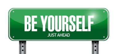 yol işareti illüstrasyon tasarımı kendin ol