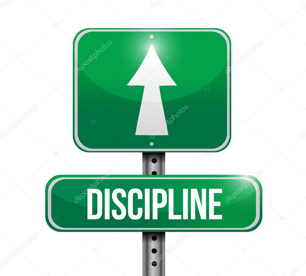 discipline road sign illustration design
