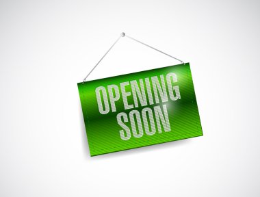 Yakında banner illüstrasyon tasarımı asılı açma