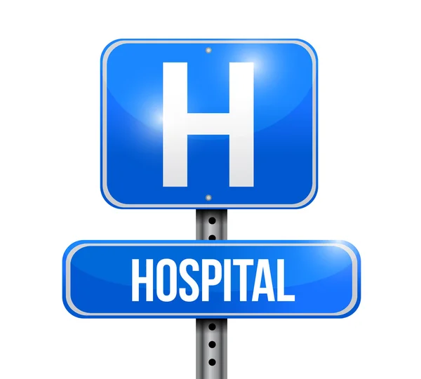 Krankenhaus Verkehrszeichen Illustration Design — Stockfoto