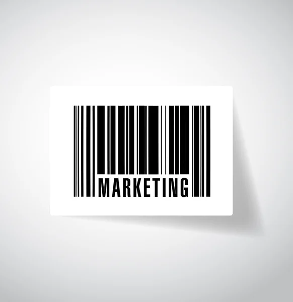 Word marketing barcode upc. afbeelding ontwerp — Stockfoto