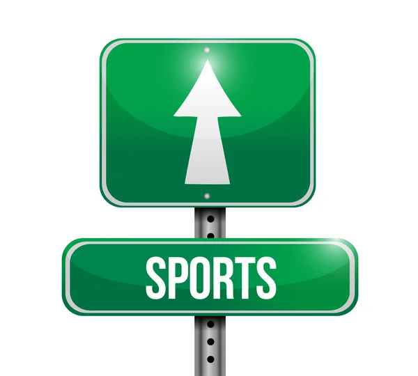 Sports road sign illustration design — Stock Photo, Image