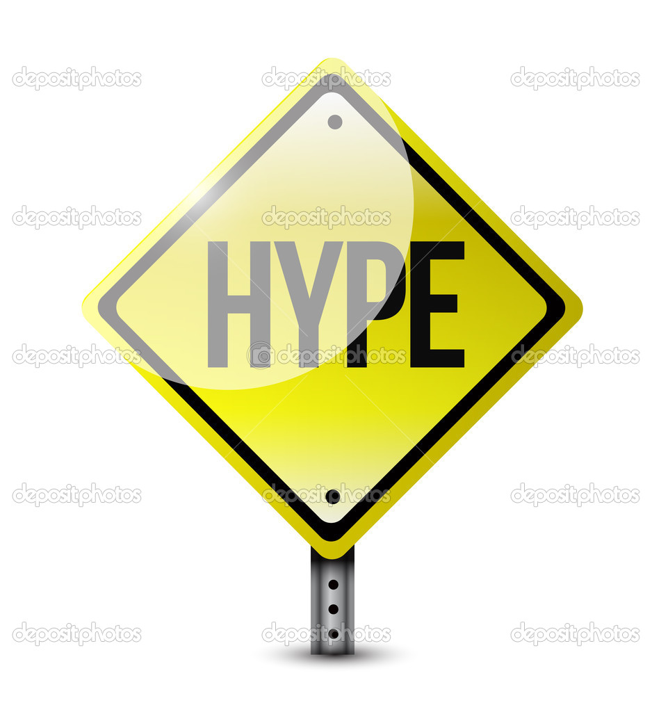hype warning road sign illustration design