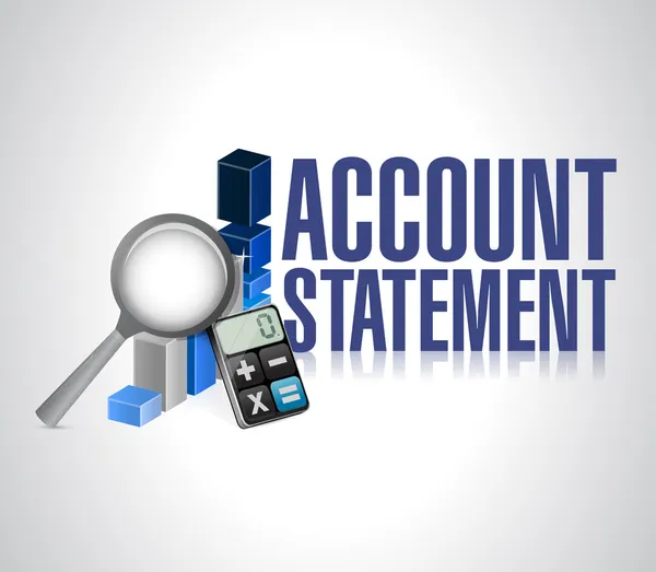 Account statement business background — Stock Photo, Image