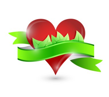 çevre doğal kalp çizimde tasarım