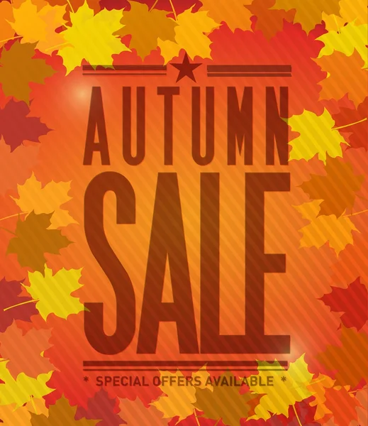 Autumn sale colorful natural leaves — Stock Photo, Image