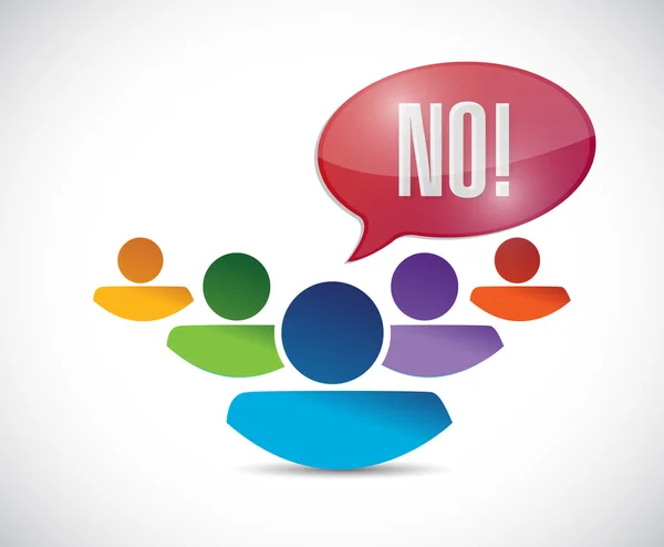 No message people illustration — Stock Photo, Image