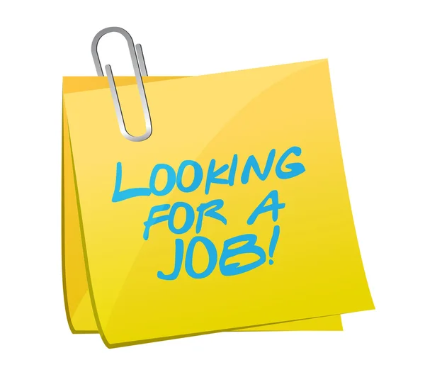 Looking for a job post illustration — Stock Photo, Image