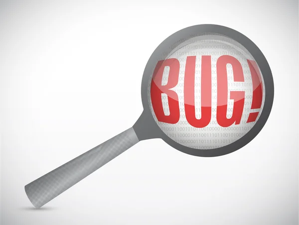 Bug magnify illustration design — Stock Photo, Image