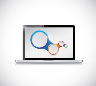 laptop ve daireler bağlantı diyagramı