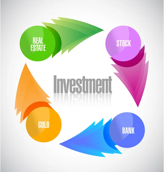 Investment diagram illustration design — Stock Photo, Image
