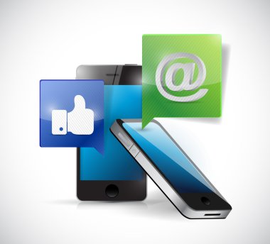 akıllı telefonlar için bir sosyal medya bağlı