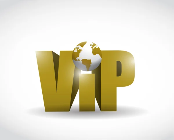 VIP világ illusztráció design — Stock Fotó