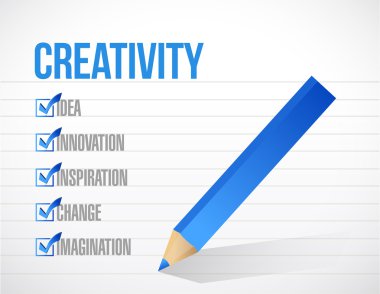 onay işareti liste resimde tasarlamak yaratıcılık