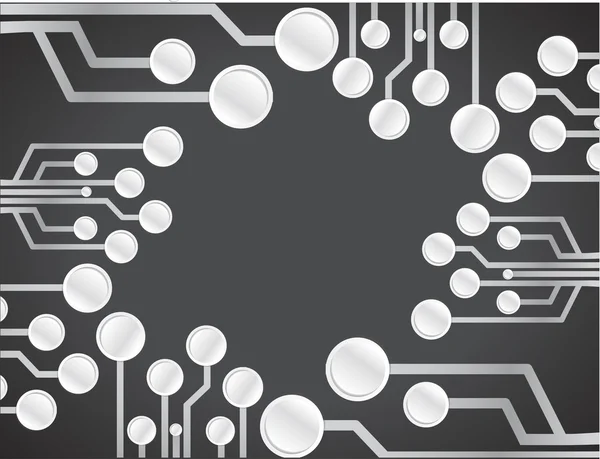 Diseño de ilustración de circuito electrónico gráfico — Foto de Stock