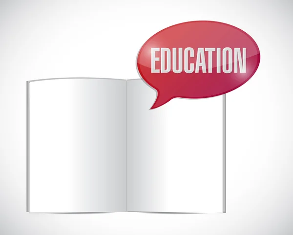 Livre éducation message illustration conception — Photo