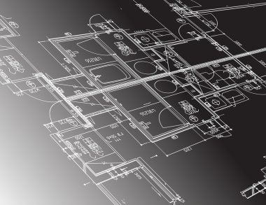 mimari plan kılavuzu illüstrasyon tasarımı
