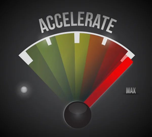 Accelerate speedometer illustration design — Stock Photo, Image