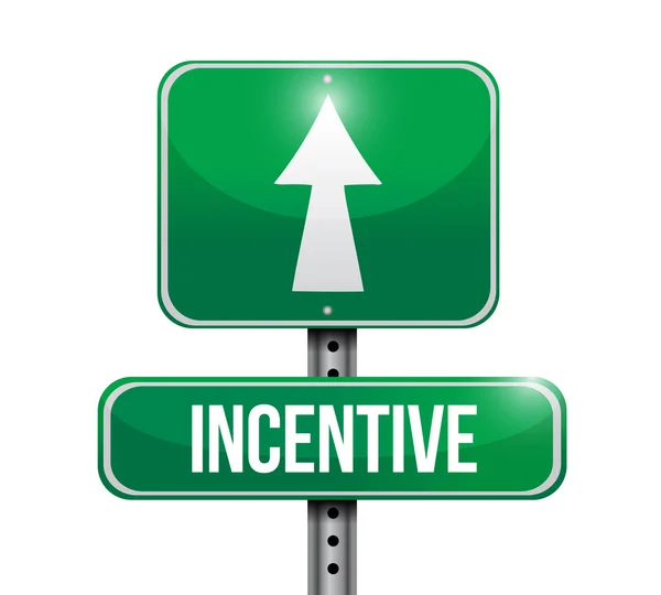 Incentive road sign illustration design — Stock Photo, Image