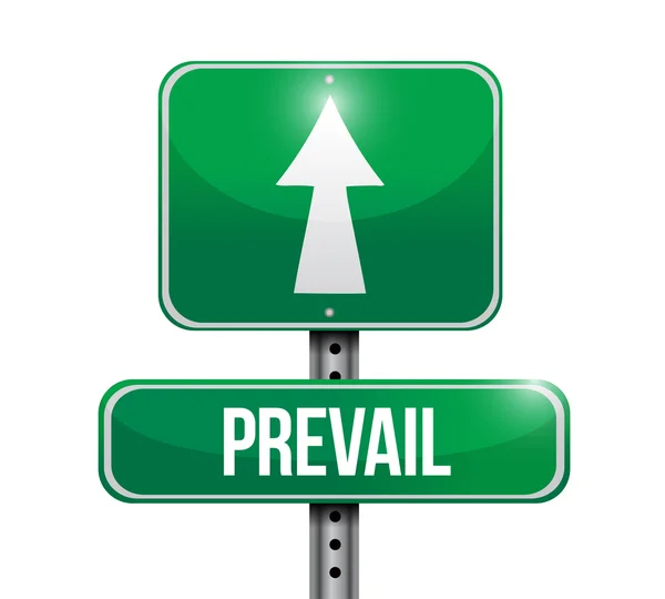 Prevail road sign illustration design — Stock Photo, Image