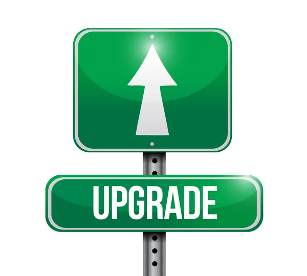 Upgrade road sign illustration design — Stock Photo, Image
