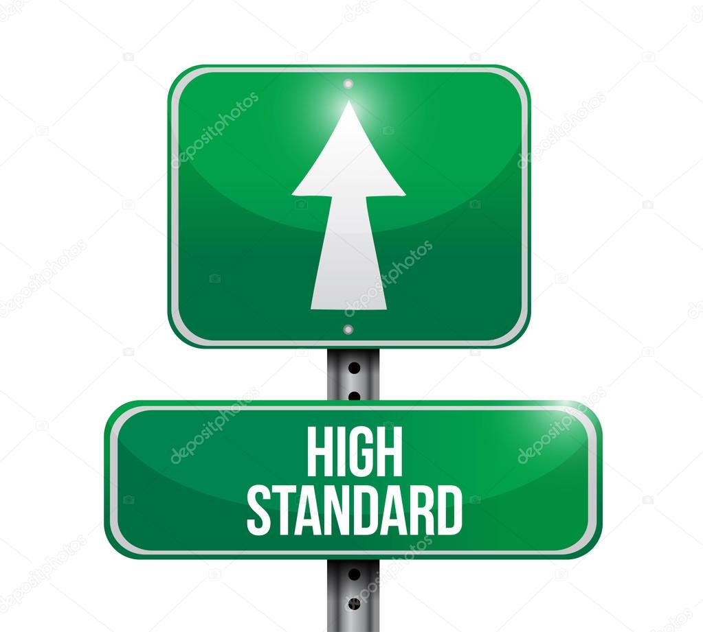 high standard road sign illustration design