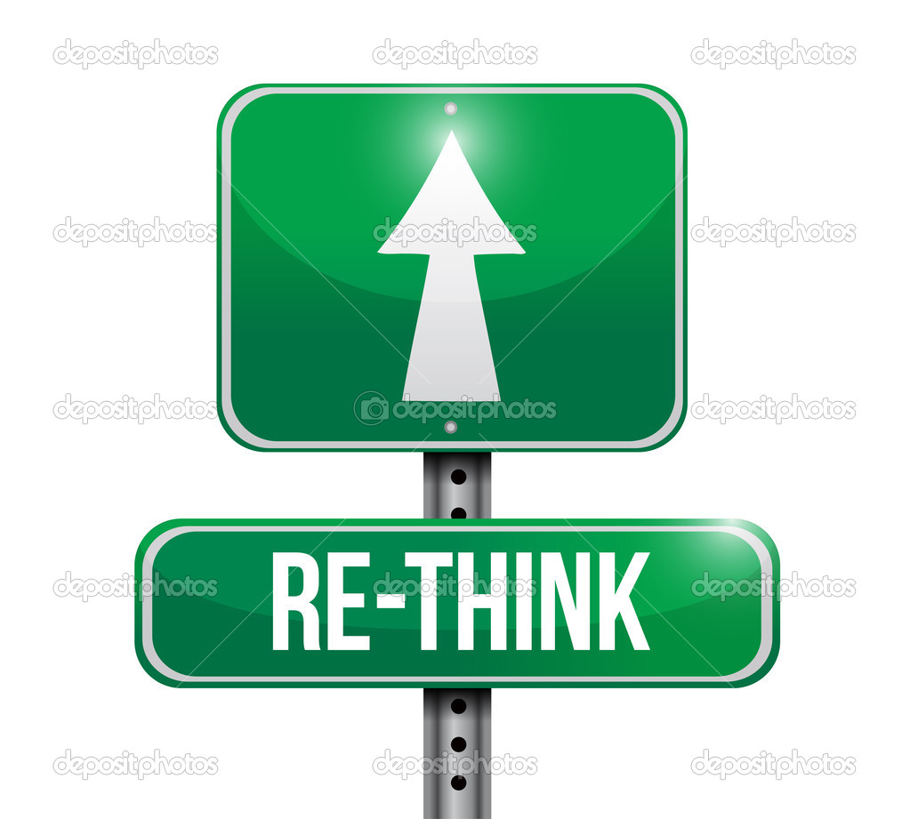 rethink road sign illustration design