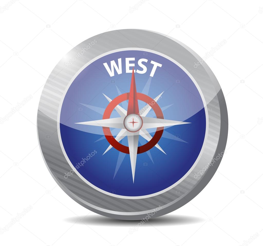 west compass illustration design