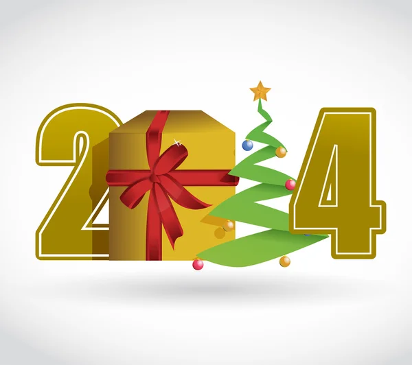 2014 weihnachten konzept illustration design — Stockfoto