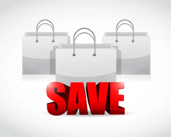 Save shopping concept illustration — Stock Photo, Image