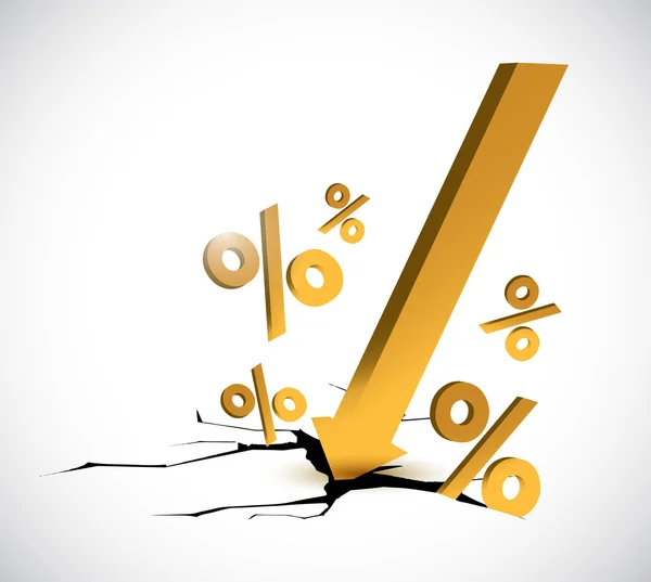 Rabatt procentsatser illustration design — Stockfoto