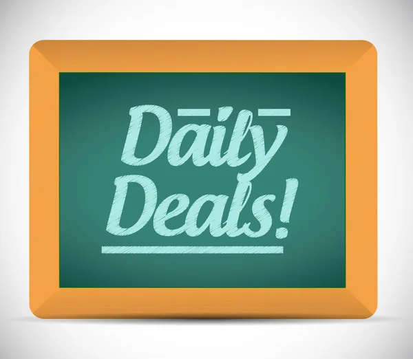 Daily deals message illustration design — Stock Photo, Image