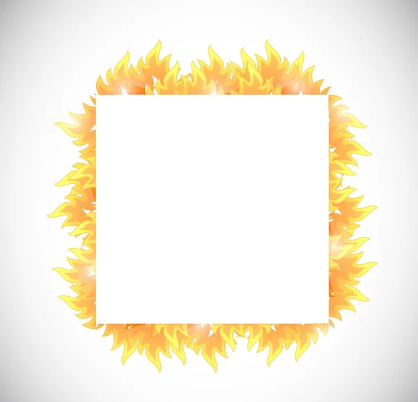 Diseño de ilustración de banner de fuego — Foto de Stock