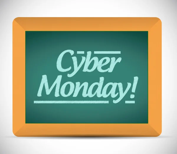 Cyber monday written message illustration design — Stock Photo, Image