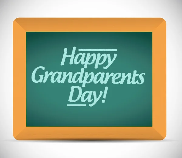 Happy grandparents day written message — Stock Photo, Image