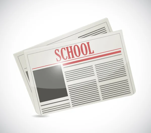 School newspaper illustration design — Stock Photo, Image