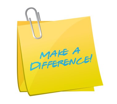 make a difference illustration design clipart