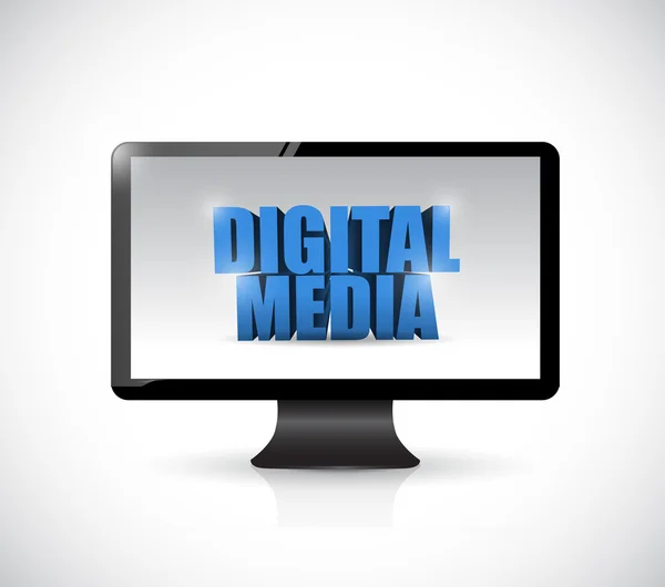 Computer digital media illustration design — Stock Photo, Image