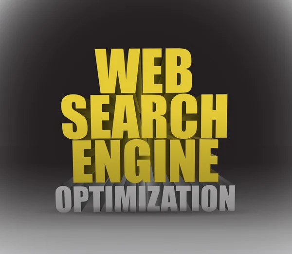 Web search engine optimization tecken — Stockfoto