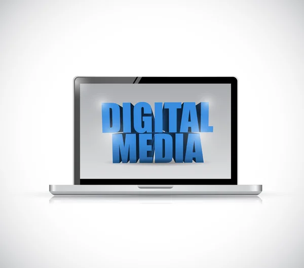 Bärbara digitala medier illustration design — Stockfoto