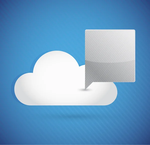 Concept de communication Cloud Computing — Photo