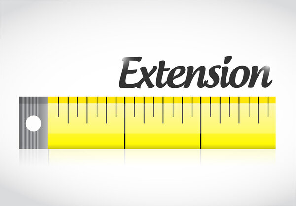 extension measure tape illustration design