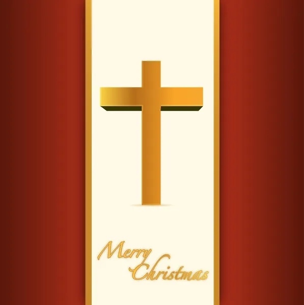 Christian or catholic merry christmas card. — Stock Photo, Image