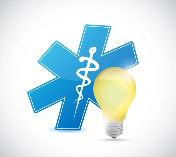 Medicinsk lampa illustration design — Stockfoto