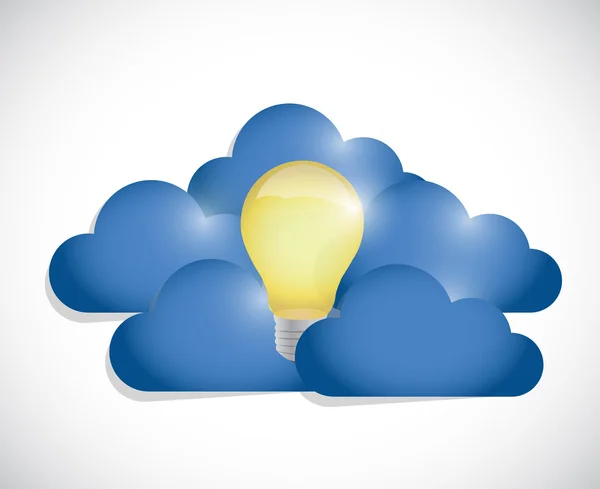 Idea clouds illustration design — Stock Photo, Image
