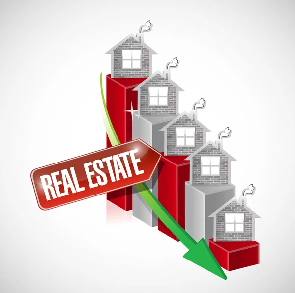 Real estate graph illustration design — Stock Photo, Image