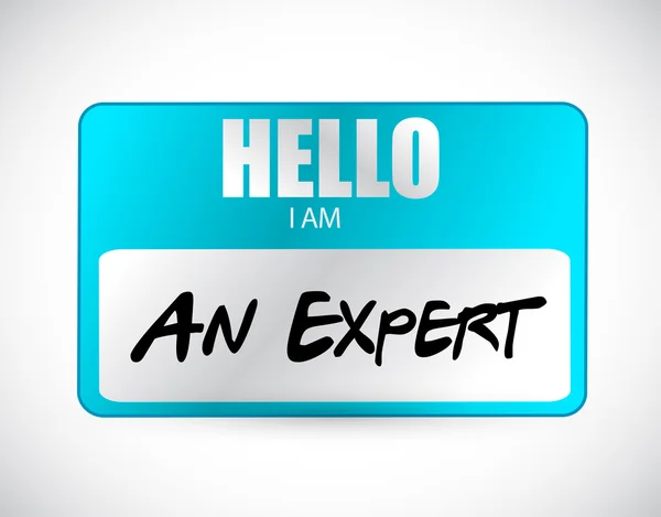Hello I am an expert name image design — стоковое фото