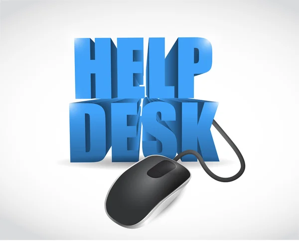 Online help desk segno illustrazione design — Foto Stock