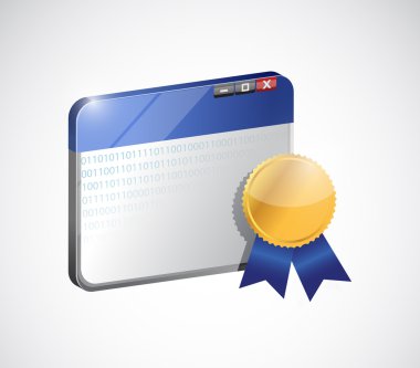 Güvenlik ve Web sitesi Ödülü. resim tasarım