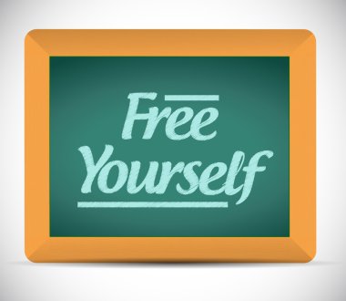 İleti yazı tahtası üzerinde özgür.